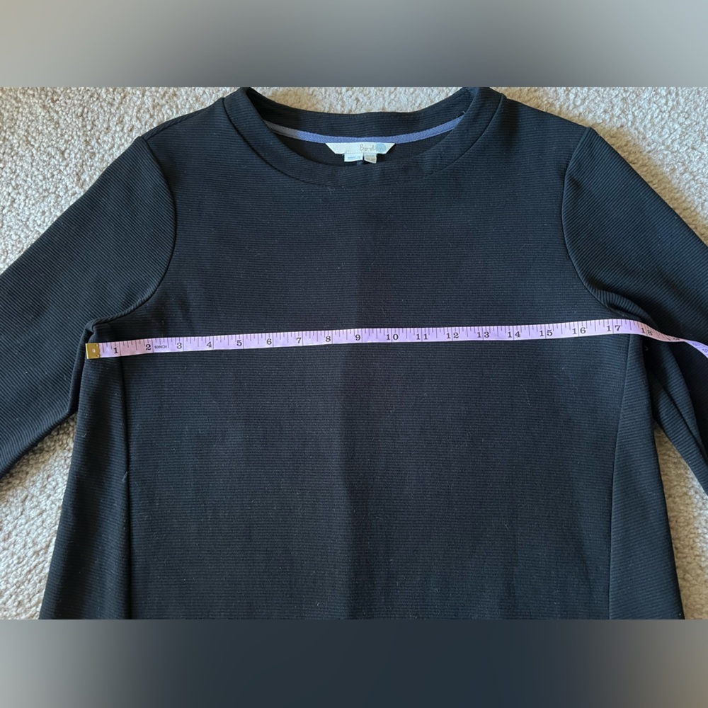 Boden Ribbed Ottoman Shift Black Dress Sz US 8P - Picture 7 of 8